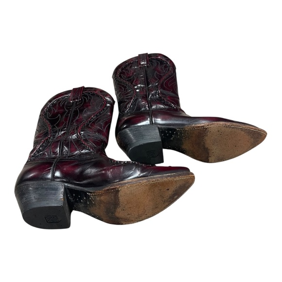 Dan Post Cherry Leather Western Cowboy Boots - Picture 5 of 8